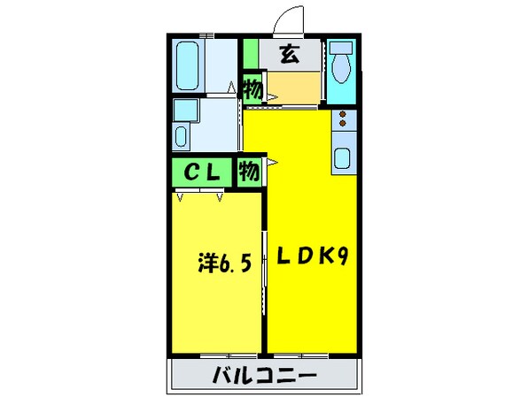 メゾンクロ－バ－の物件間取画像